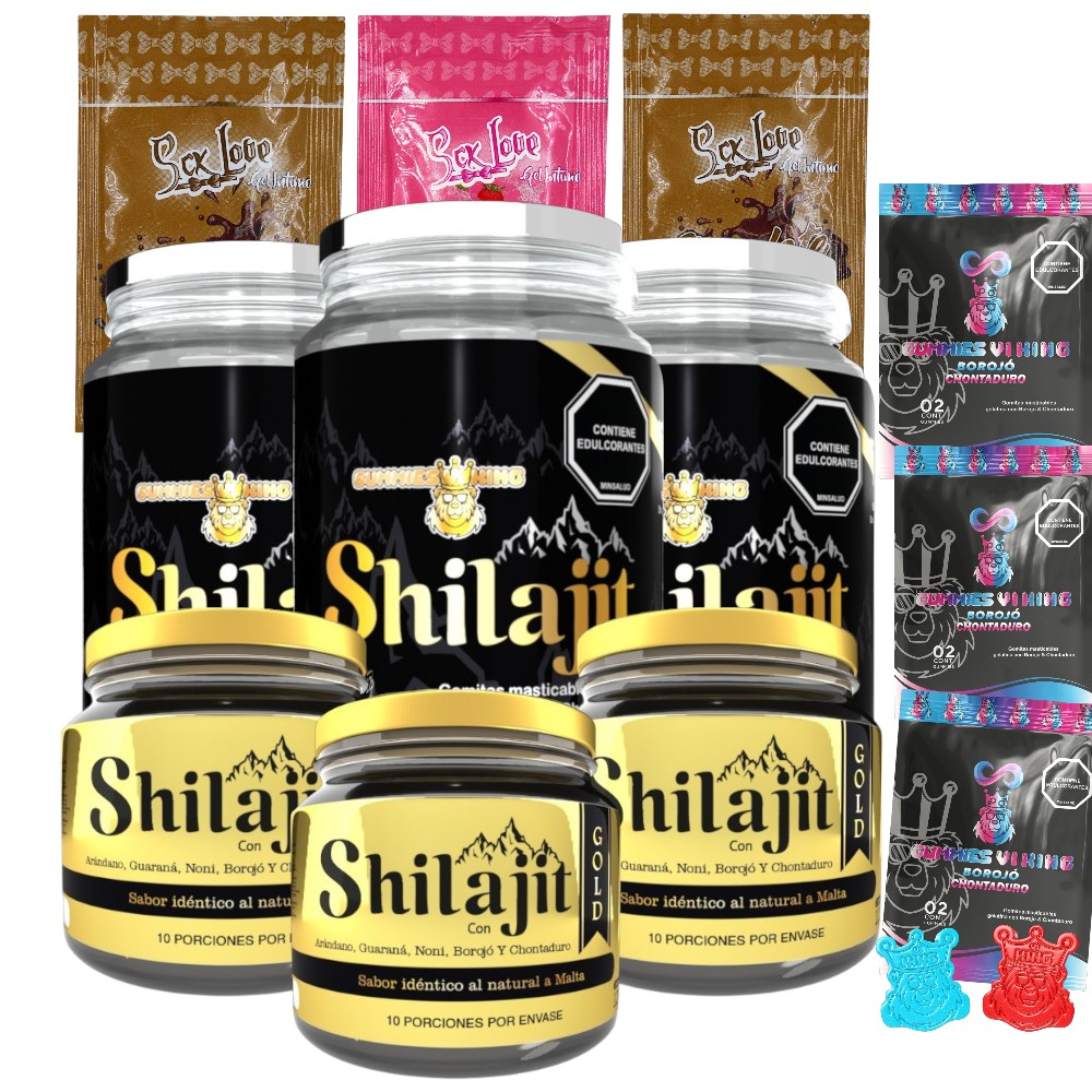 Sixpack Shilajit Goma y Gold Obsequios